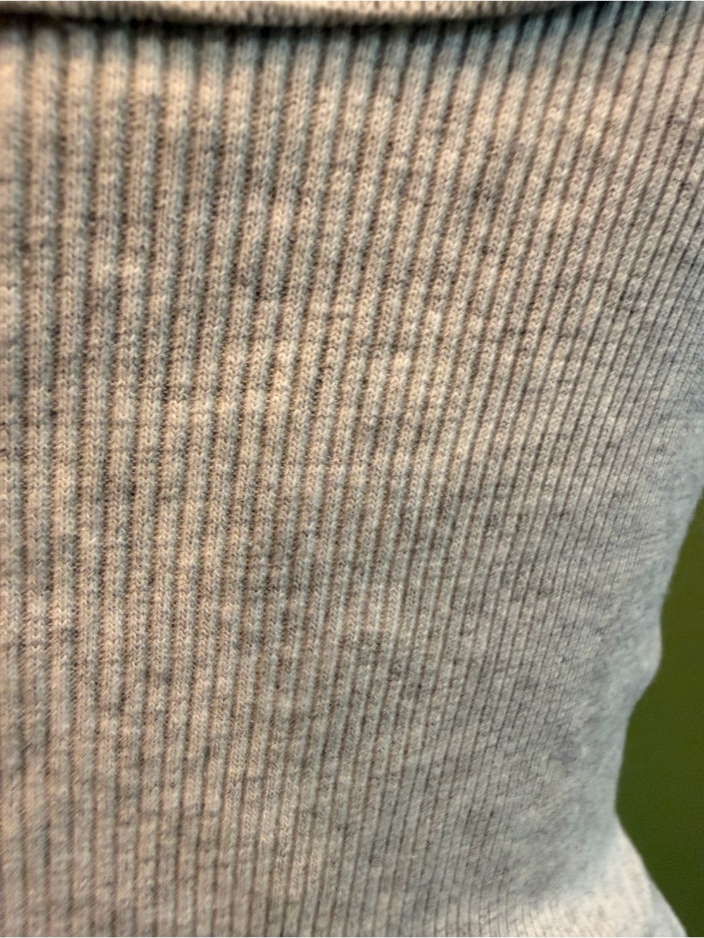 Universal Thread Square-Neck Short Sleeve Ribbed Top in Light Gray - Picture 4 of 6